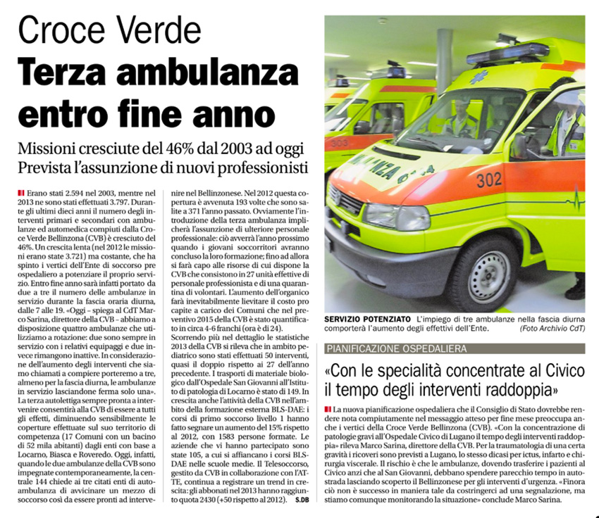 Corriere del Ticino.01.04.2014