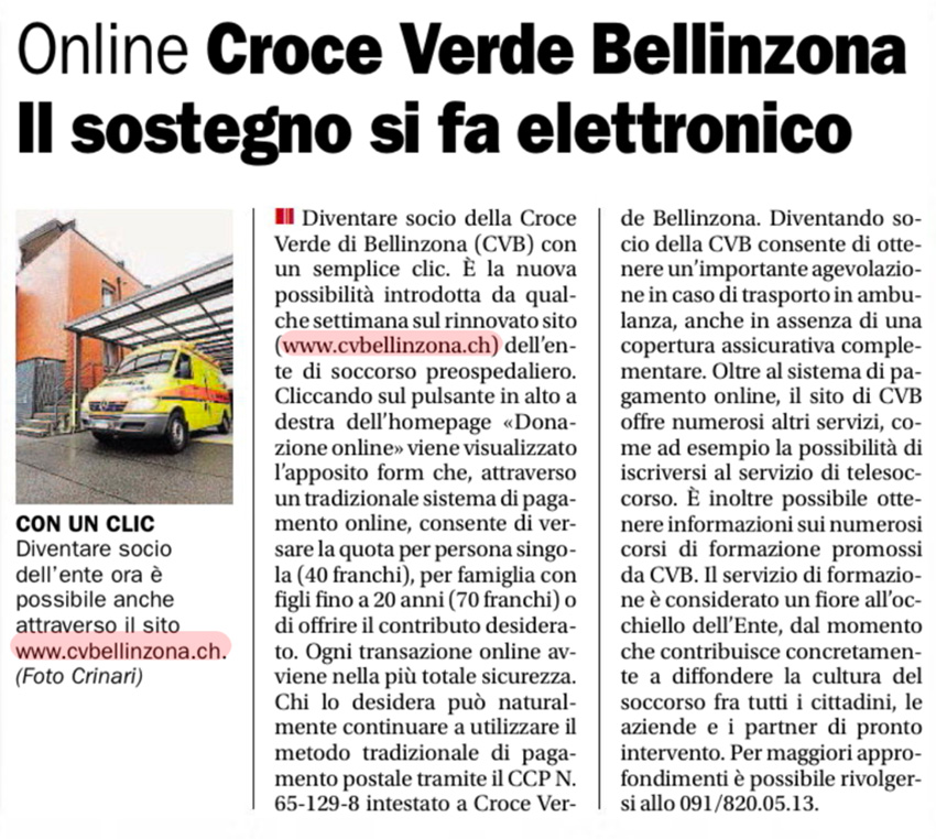 Corriere del Ticino.11.12.2013