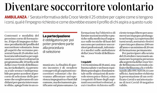 Corriere del Ticino.18.10.2021