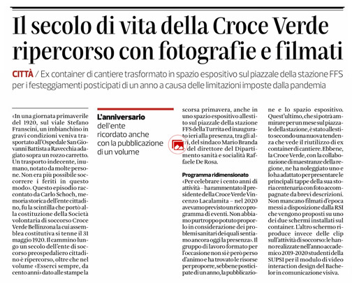 Corriere del Ticino.19.10.2021