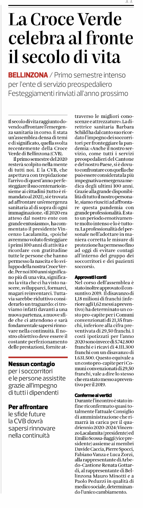 Corriere del Ticino.31.07.2020